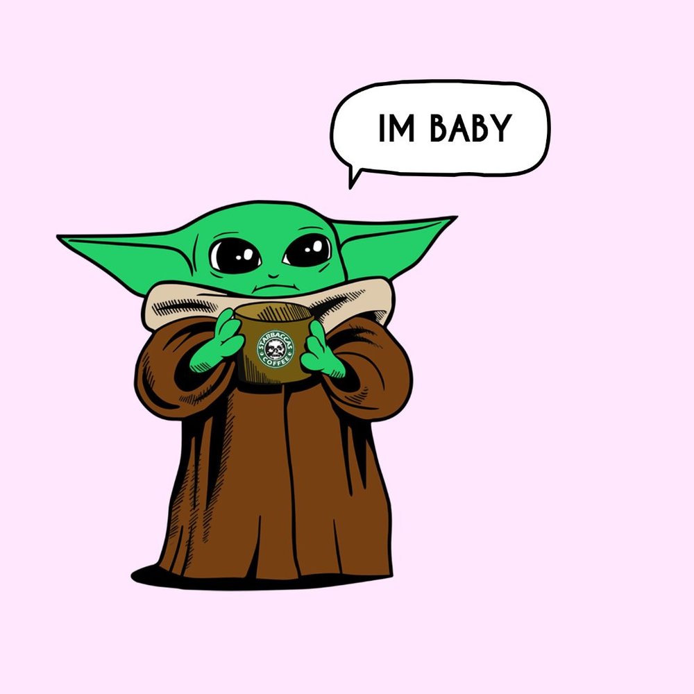 BABY YODA ' IM BABY' TSHIRT